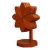 Heat Resistant Wooden Trivet Set Countertop Protectors Natural Wood Pinwheel Shape Placemat For Hot Dishes Pots Pans