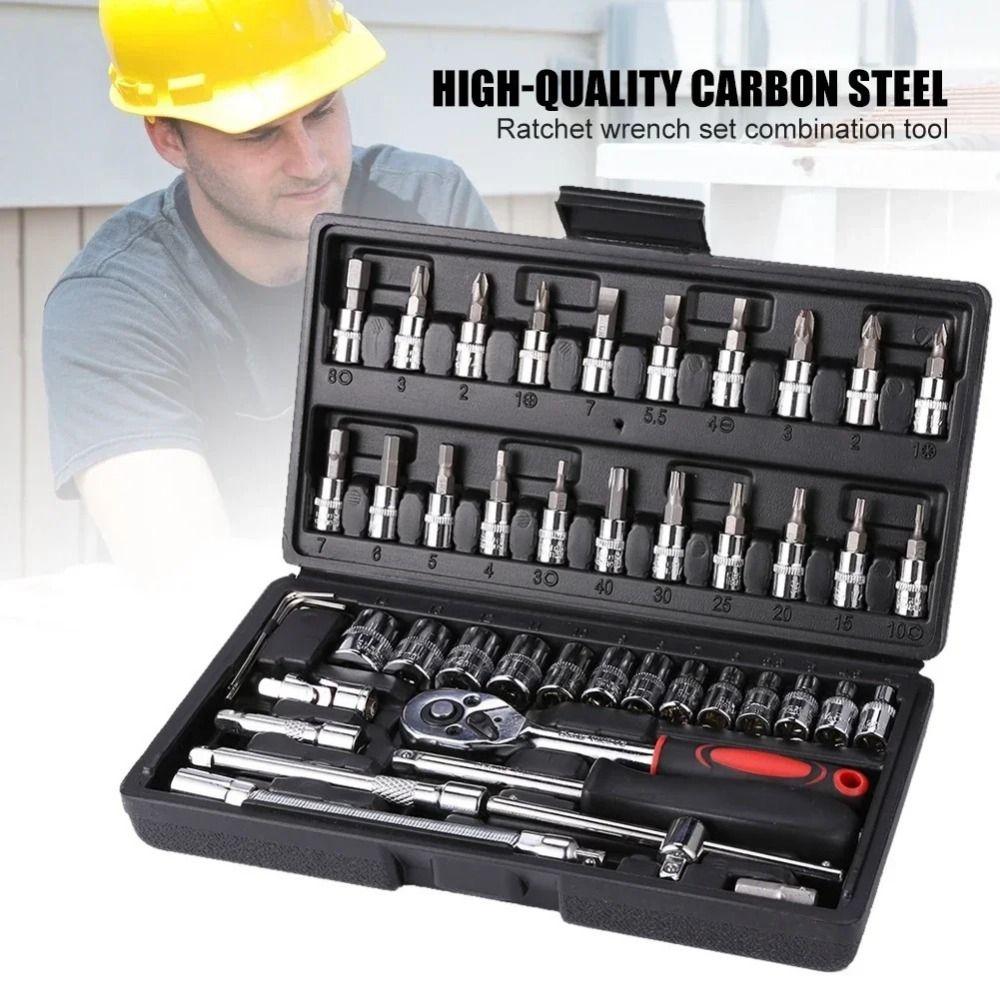 Wear-resistant Ratchet Wrench Combo Set Strong Toughness Hand Combination Tool Kit Home