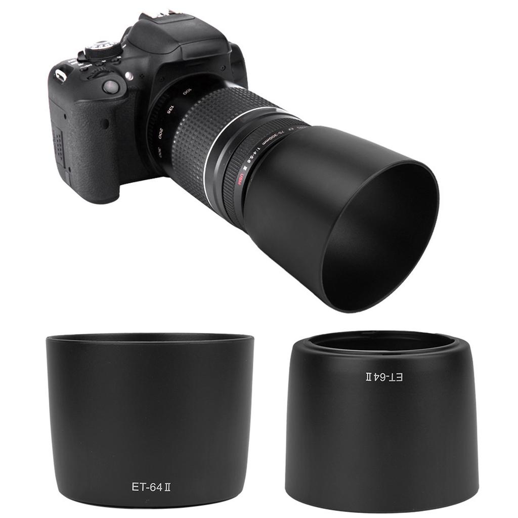 ET64II Quality Plastic Camera Lens Hood Shade for EFS EF 75300mm f 4.05.6 IS USM