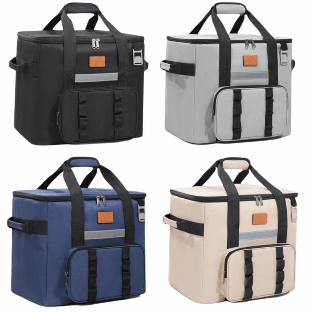 Duża izolowana torba chłodząca na zamek Błyskawiczny torba piknikowa Termiczna torba na żywność na kemping plażę