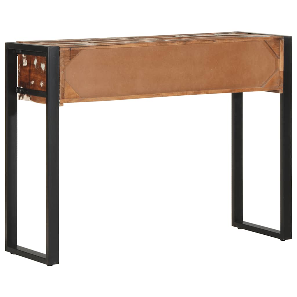Console Table Multicolored 100 x 35 x 75 cm Solid Reclaimed Wood