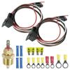 175-185 Degree Car Cooling Fan Thermostat Switch Sensor Relays Wire Harness 12V