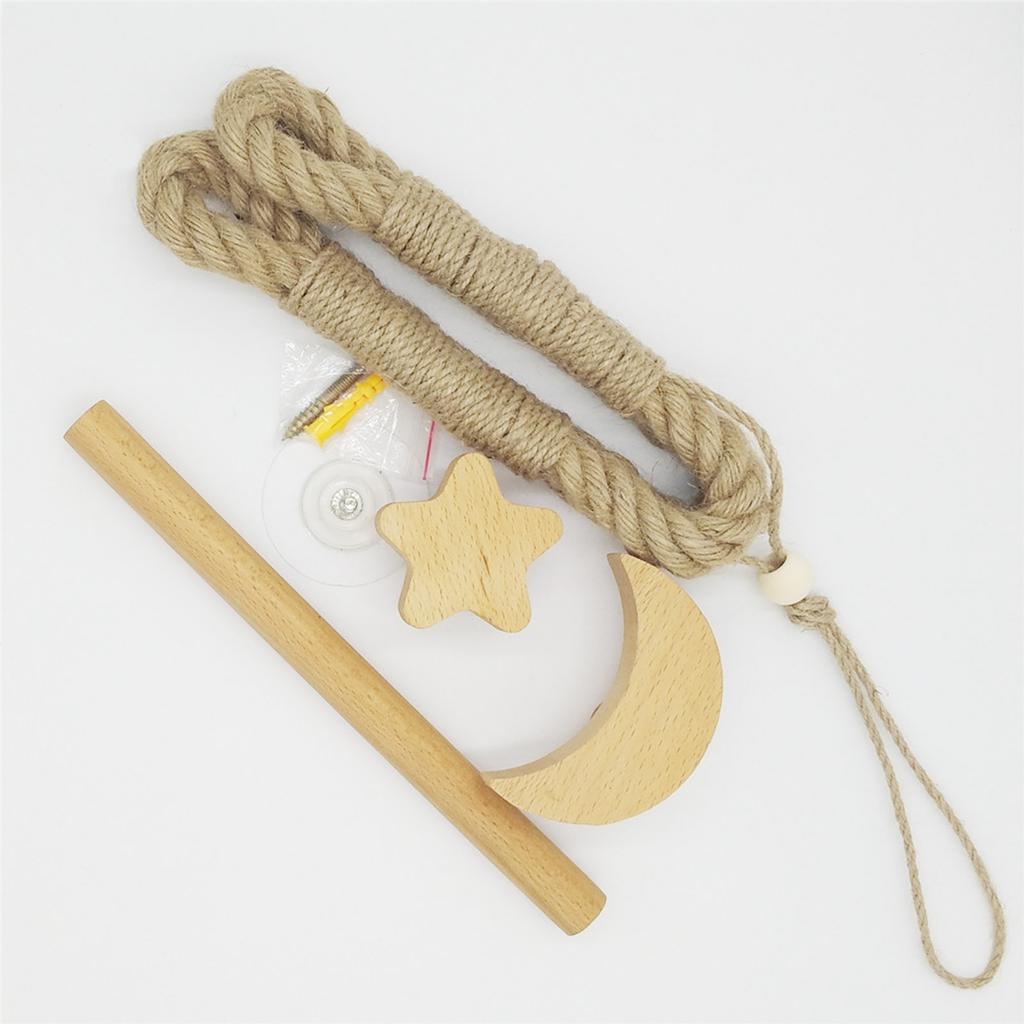 Vintage Rope Wooden Toilet Paper Holder Loo Roll Holder Hand Towel Holder Toilet Roll Holder for Toilet Bathroom Decoration Industrial Rope
