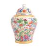 European Style Ceramic Tea Caddy Painted Flower Seal Candy Jar Home Multifunctional Coffee Beans Nut Medicinal Herbs Storage Jar