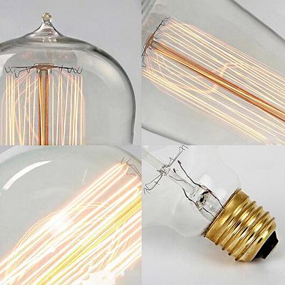 Retro Žárovka Žlutá 220V 110V E27 40W Vintage LED Vláknová Lampa Žárovka Pro Domácí Dekoraci Vintage Lampa
