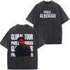 Singer Pablo Alboran Clickbait Album Cover Vintage Washed T-shirts Women Harajuku Hip Hop T Shirt Casual Loose Fashion T-shirts