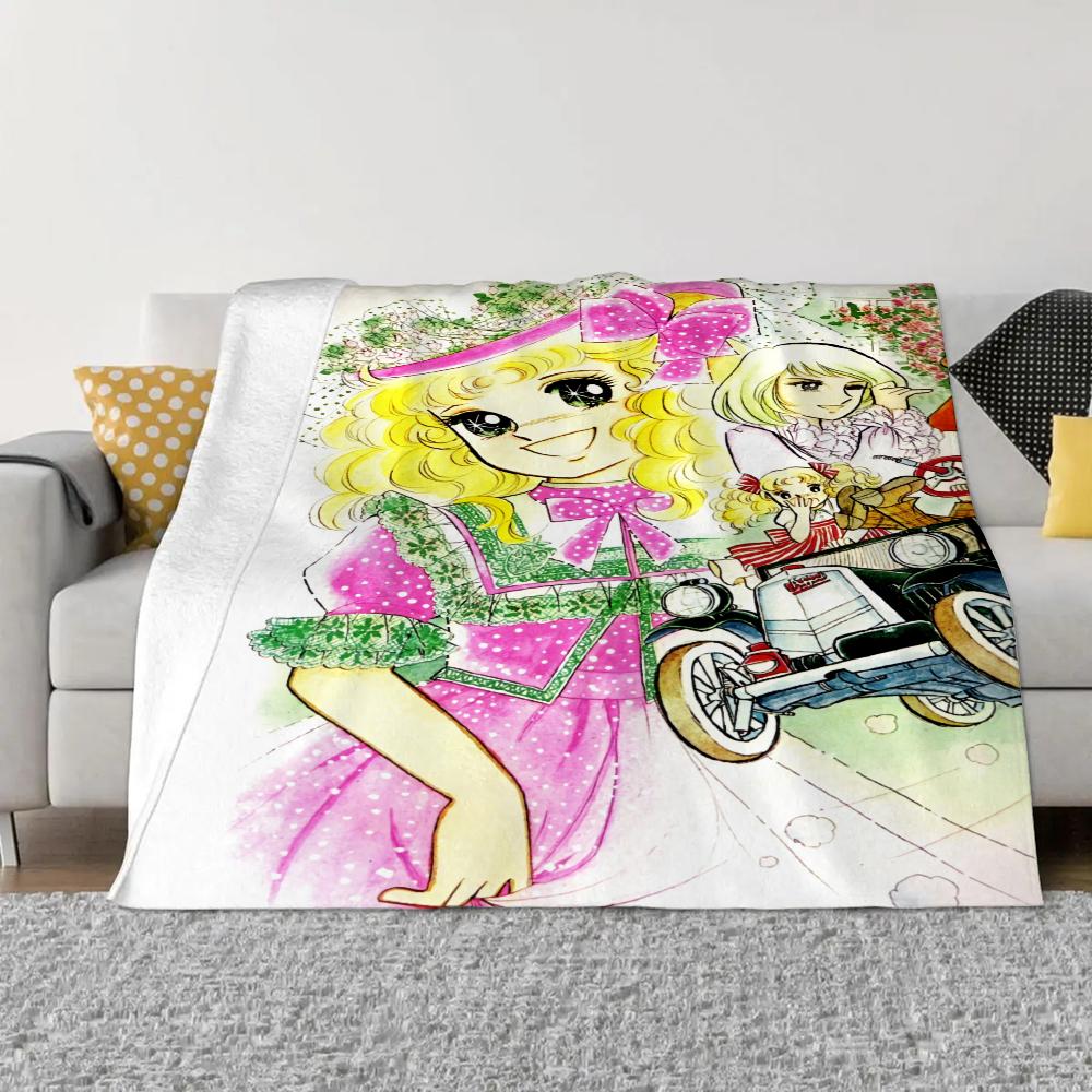 Candy Candy Throw Blanket Sofa Winter Home Interior Fluffy Soft Blankets King Size Knitted Plaid Microfiber Bedding Beach Towel