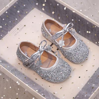Girls Princess Shoes 2025 Spring and Autumn New Children's Shoes Crystal Shoes Girls Small Leather Shoes Baby Elsa Shoes Single Shoes