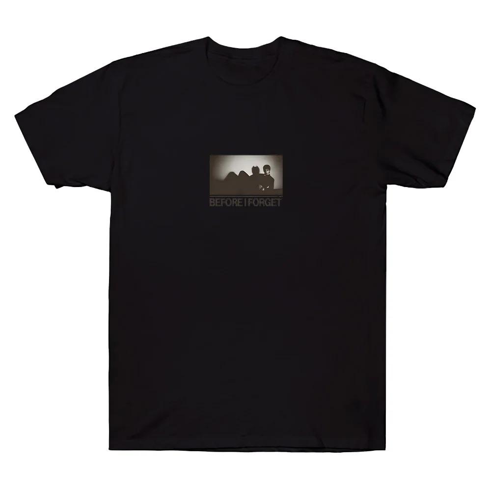 

Before I Forget Silhouette Shadow Graphic Black T-Shirt | Rock/Alternative Music Fan Minimalist Streetwear Tee 4XL