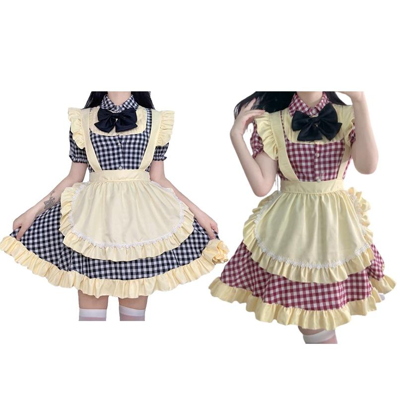 Maid Outfit Lolita Soft Girl Dress Loli Maid Uniform Cosplay Anime Dress Cosplay