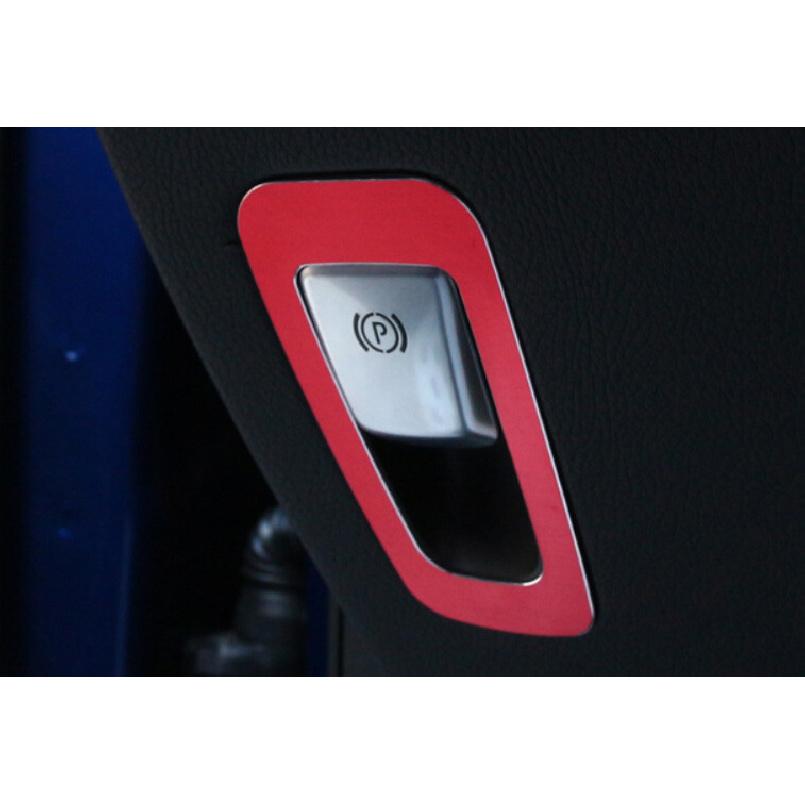 Fit For Mercedes-Benz GLC 2016- Aluminum Red P Gear Button Frame Trim 1PCS