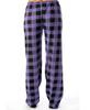 Women's Plaid Pajama Pants - Comfortable Elastic Waist Sleep Bottoms with Drawstring
