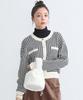 Music Jacquard Knit Pullover Ivory [Earth & Ecology] Women's Sweatshirt,