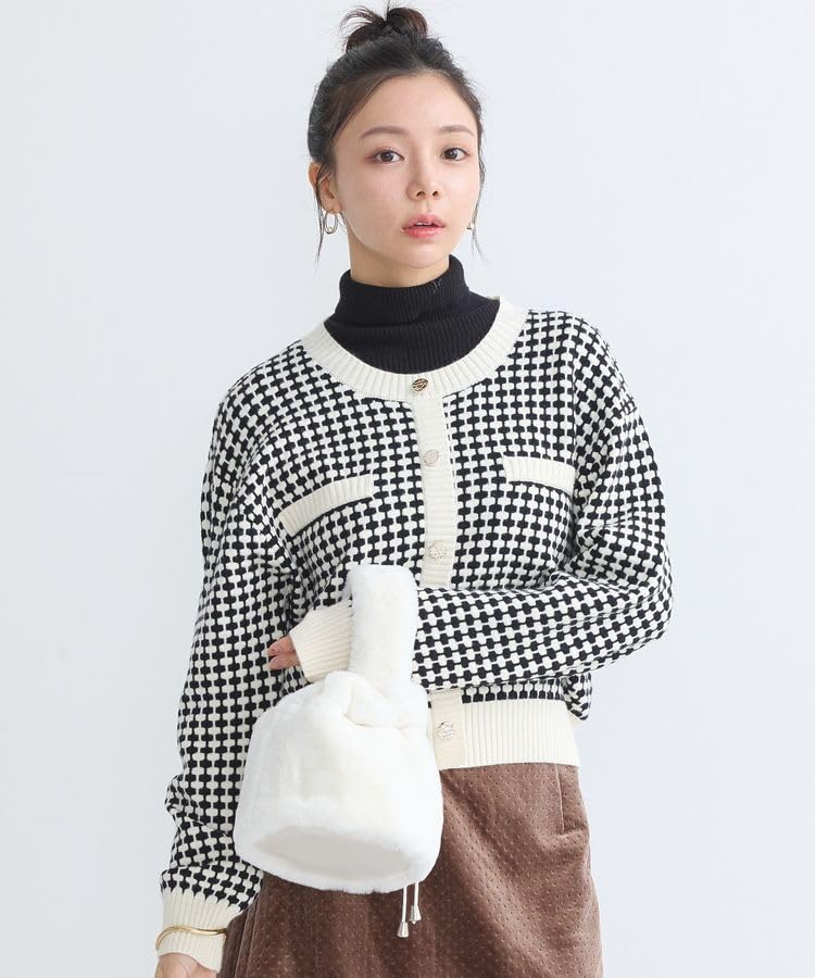 Music Jacquard Knit Pullover Ivory [Earth & Ecology] Women's Sweatshirt,