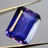 Natural Purple Tanzanite Loose Gemstone 19 Ct Emerald Cut for Jewelry Making and Gem Collections