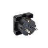 Protective Contact Socket - Bachmann - Black - Flat - Type F - 2 Poles - Schuko - CE - 0.03 Kg - 220-240V