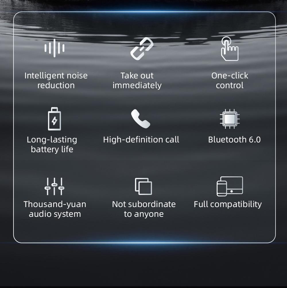 TWS Wireless Bluetooth Earphones with Smart Noise Cancelling and HiFi HD Sound Quality