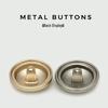 Versatile Matte Gold Mushroom Metal Button for Coat Decoration