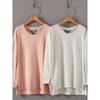 Foreign Trade Original Spring New Solid Color Round Neck T-shirt