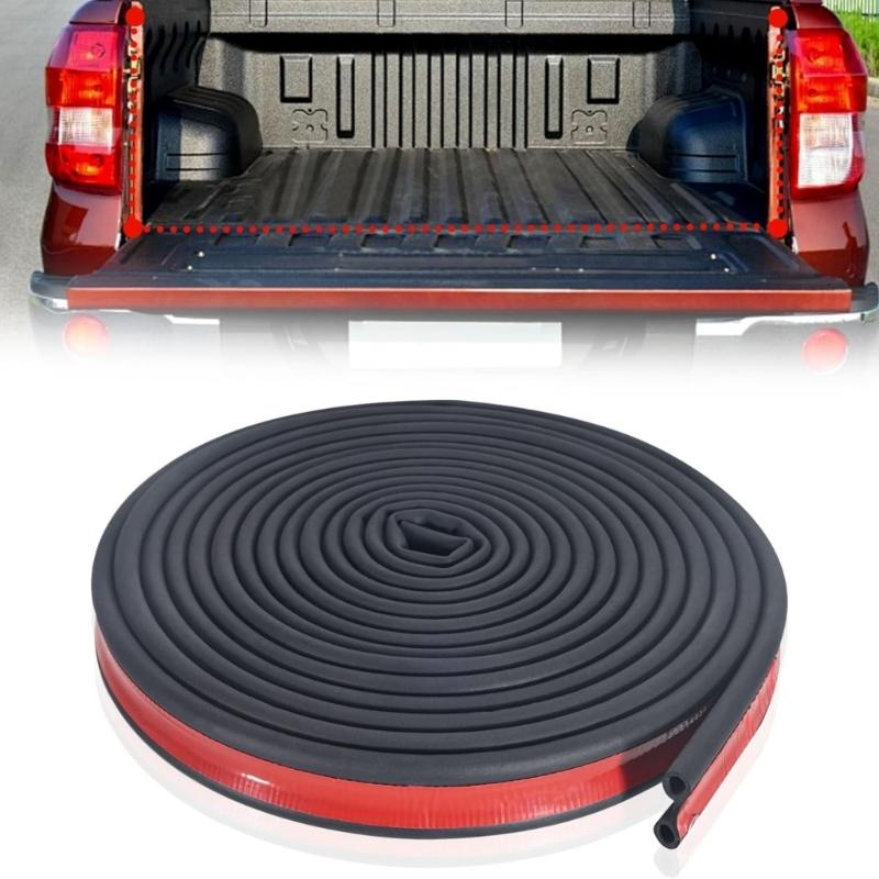Universal Tailgate Seal Auto Adhesive EPDM Rubber Weatherstrip Double Layer Protection Suitable For Trucks Campers Cars