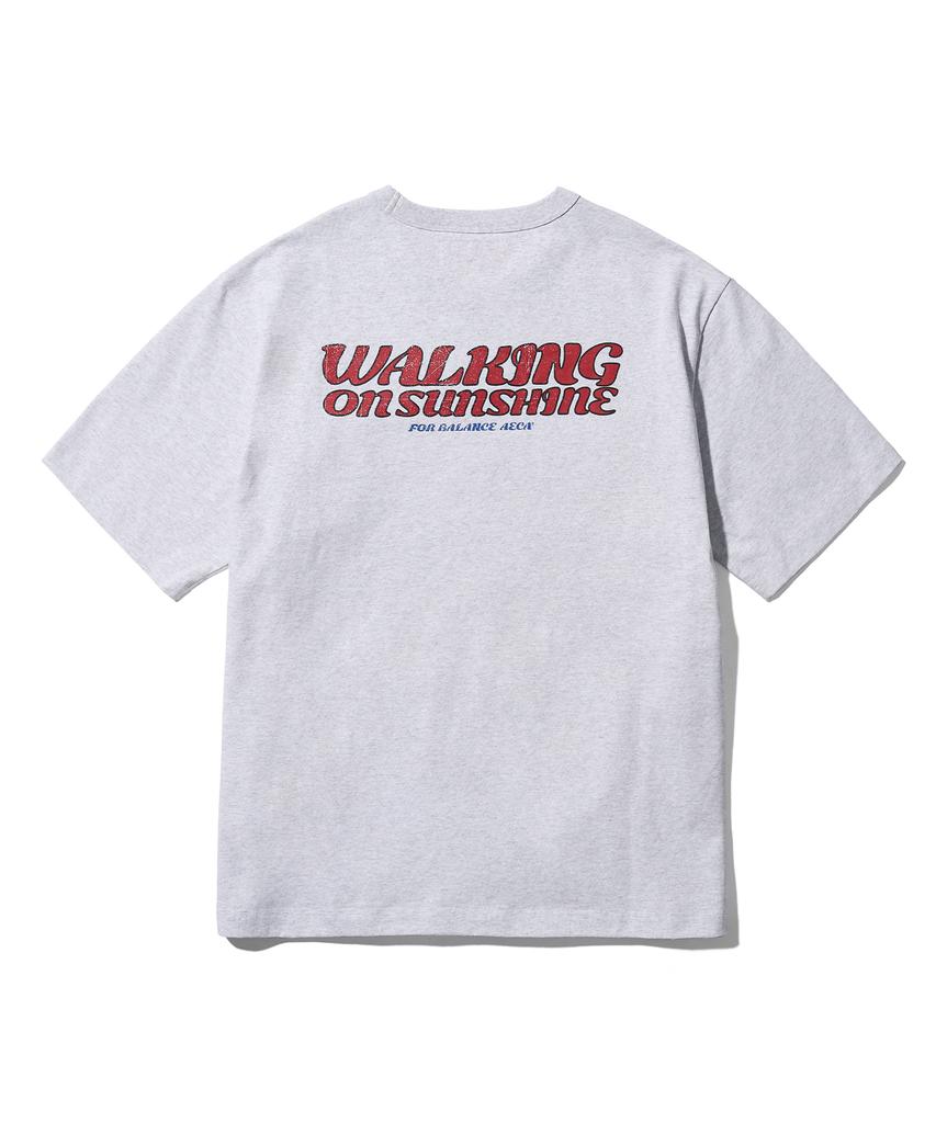 AECA (Woman) Walking On Sunshine Half Sleeve-Light Gray