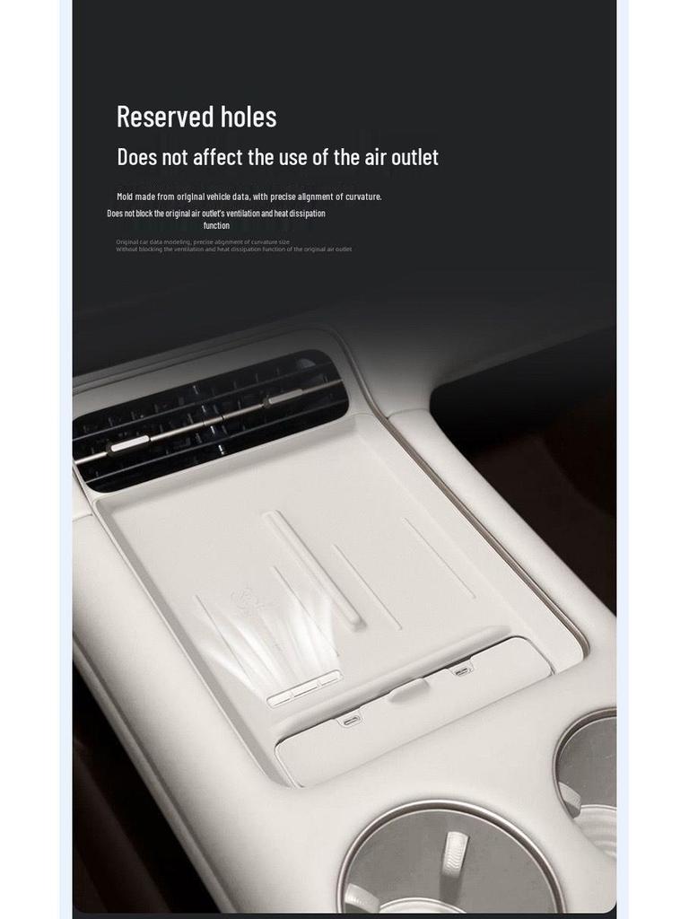 Silikonpad für IM Motors LS6 Mittelkonsole Kabelloses Ladegerät - Innenraum-Upgrade-Schutz für 26 Modelle