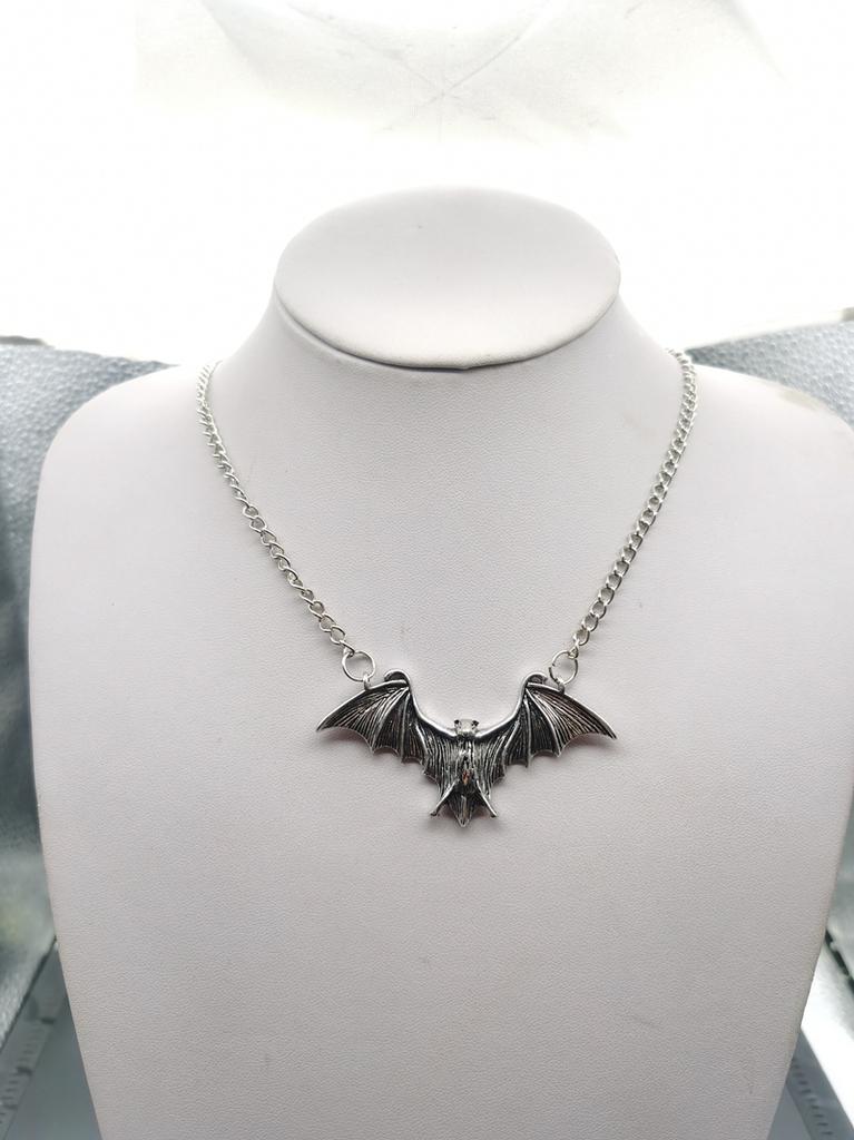 Fledermaus Kette Halskette Metall Mode Vintage Punk Gothic für Frauen Tiere Choker Halloween Halsband Hip Hop Mädchen Schmuck Geschenk
