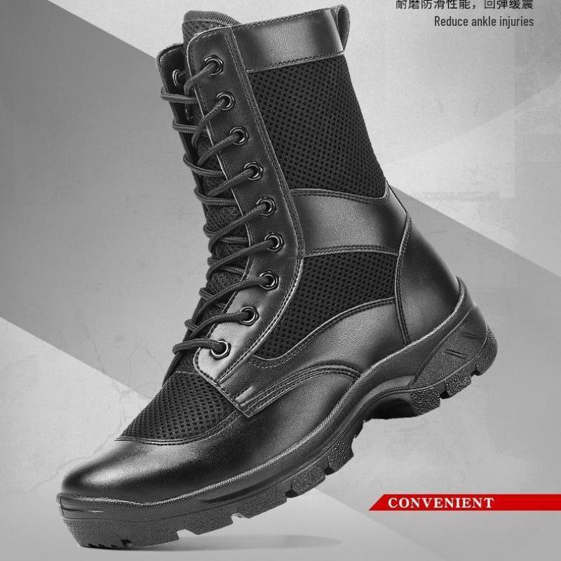 

Мужские дышащие рабочие ботинки Martin с высоким берцем и защитой от песка на лето — военные тренировочные ботинки для пустыни 37