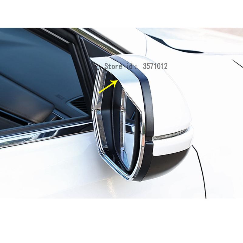 For Honda CRV CR-V 2012 2013 2014 2015 2016 Car Stick Rear Eyebrow Side Glass Mirror Trim Frame Rain Shield Sun Visor Shade ABS