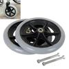 2Piece Wheelchair Casters Wheel Replacement Parts 8 Inch For Wheelchair Front Wheel Wheelbarrow