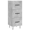 VidaXL Buffet Gris béton 34,5x34x90 cm Bois d'ingénierie 828600