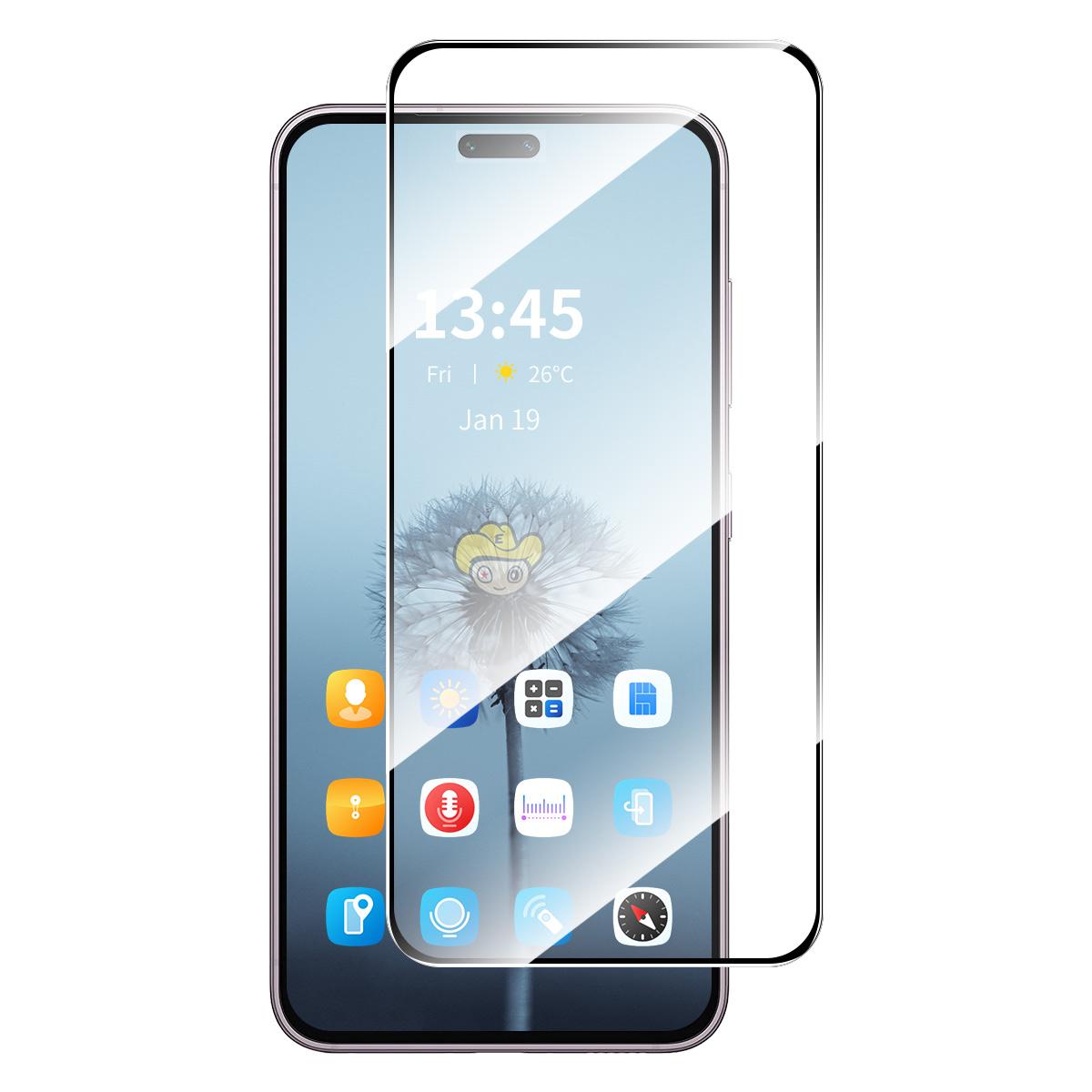 

For Honor X8c 4G Screen Protector ENKAY HAT PRINCE 9H Silk Printing 0.26mm Tempered Glass Transparent