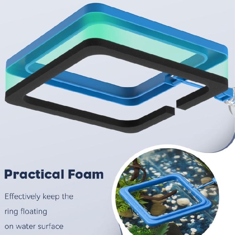 Fish Feeding Rings Fish Tanks Rings Feeders Fish Tanks Floating Food Circle with Strong Suction Cup for Feeding Food