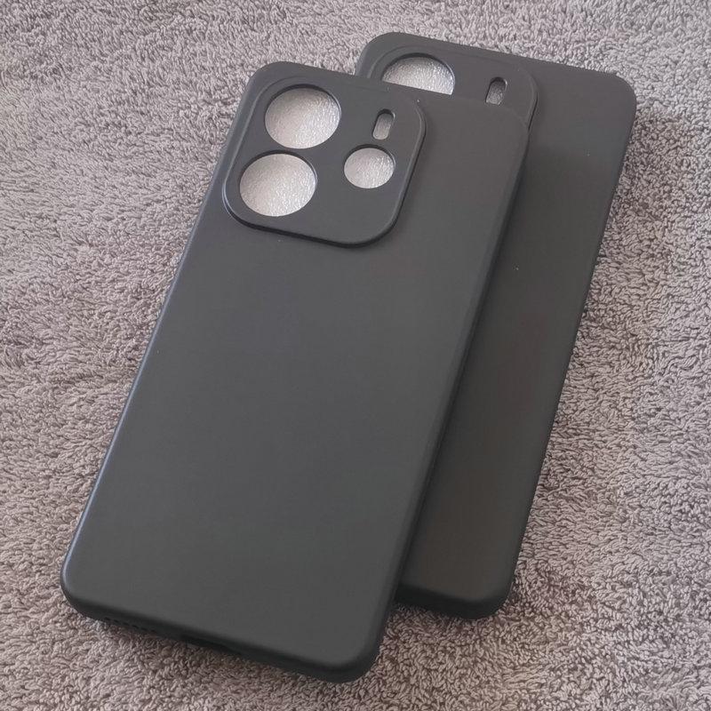 Pour Xiaomi Redmi Note 14 4G Europe Coque Noir Mat Souple TPU Arrière Housse de Téléphone pour Redmi Note 14 Pro Plus 4G 5G POCO X7 Pro Coques