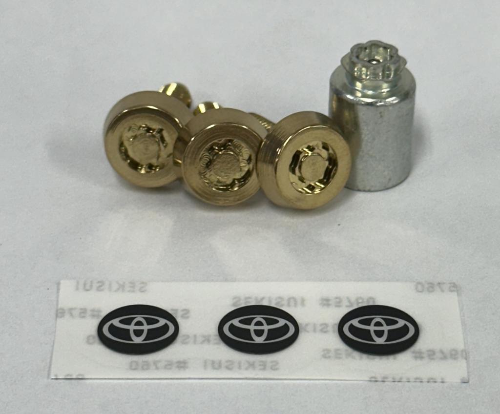 Toyota 08407-00750 [Original Inlandsteile] Schlossschraube (Für Kennzeichen) Gold