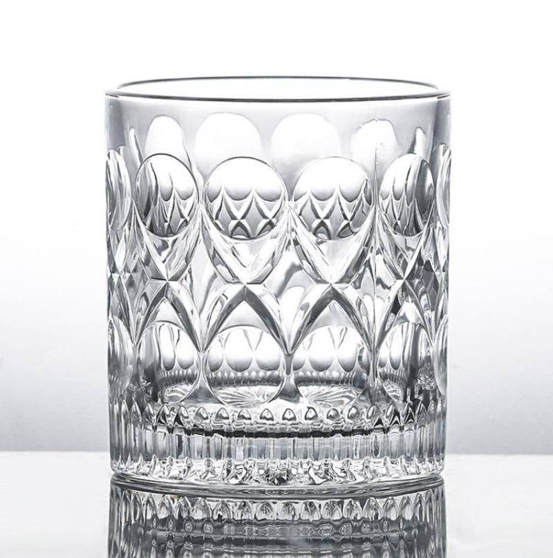 250ML Whiskey Glasses Crystal Bourbon Glass Ultra-Clear Premium Lead-Free Rocks Glass Tumbler Beer Water Cocktails Mug