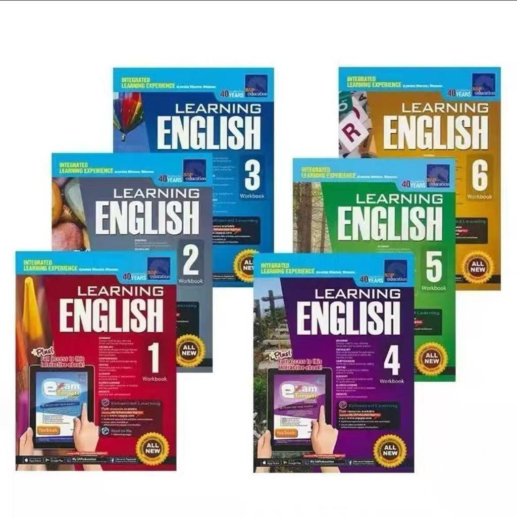 SAP Learning Mathematics Grades 1-6 Textbook & Workbook Set (9 Books)