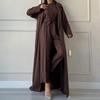 2024 Europe, America, Amazon Cross-border Women's Clothing New Temperament Slim Lace-up Waist Solid Color Suit