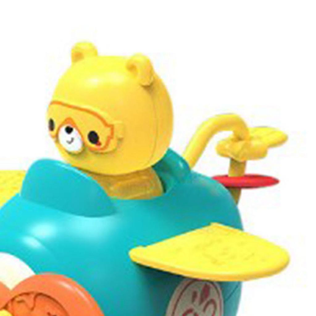 Suction Cup Rotation Toy Detachable Baby Cartoon Car Infant Rotary Top Sensory Toy for Bathing