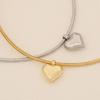 Minimalist Heart/Sphere Pendant Necklace Sophisticated Clavicle Chain Handmade Accessory for Casual Or Party Wear