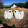3D Printed Chicken Ornament with Articulated Wings Lightweight Chicken Statue Desktop Decoration Pressure Relief Toy