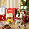 HUIQIBAO MOC Christmas Model Elk Deer Santa Claus Building Block City Snow House Xmas Tree Bricks Set Toy for Children Kids Gift