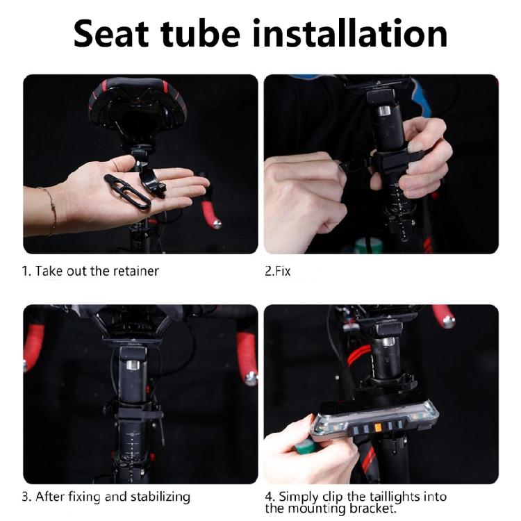 Universal Bicycles Tail Light Rechargeable Rear Bike Light Night Cycling Safety Warning Lamp Bike Accessories