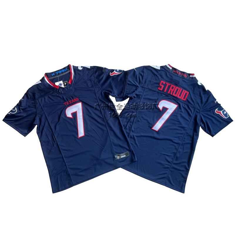 Mens Houston Texans NFL Football Jersey Premium Embroidered Retro Style Cotton Blend Sport Shirt Fan Wear Casual Use