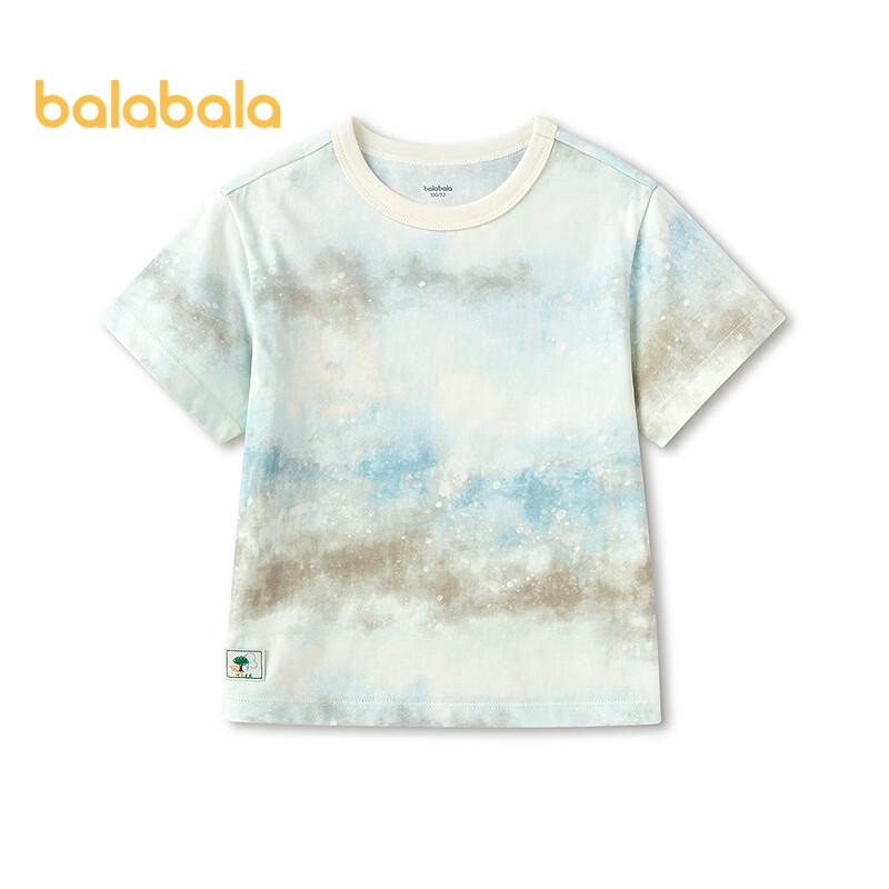 Balabala Boys Cartoon Cotton Short-Sleeve T-Shirt 110