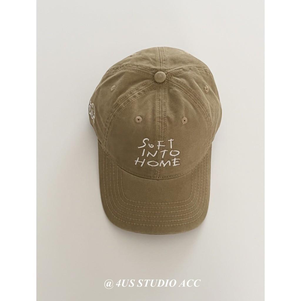

Baseball Cap Cotton Embroidered Letter Sun Protection For Women Men Spring Khaki