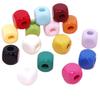 Acrylic 12mm Square Block with Rounded Corners and Straight Hole for DIY Bracelet, Hair Tie, Ornament, Phone Chain, and Card Accessories.