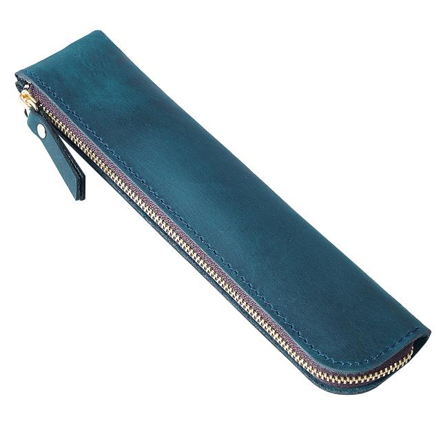 Portable Genuine Cowhide Pencil Case Retro Leather Pen Bag Storage Pouch for Pens Stationery Holder School Office Supplies