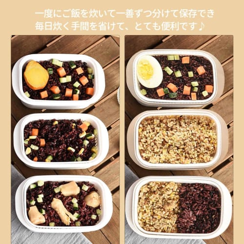 Wünschenswerte Behälter für gefrorenen Reis, 6er-Pack [Konform mit dem Lebensmittelhygienegesetz] Mikrowellen- und spülmaschinenfest [3 Monate Garantie] Perfekt für neue Häuser, Reis,