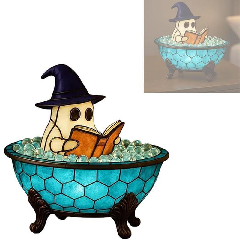 

2025 USB Хэллоуин Призрак Пена для ванны Светодиодная лампа Милый Призрак Ночник Для Ванной Ванны Декор Свет Настроения